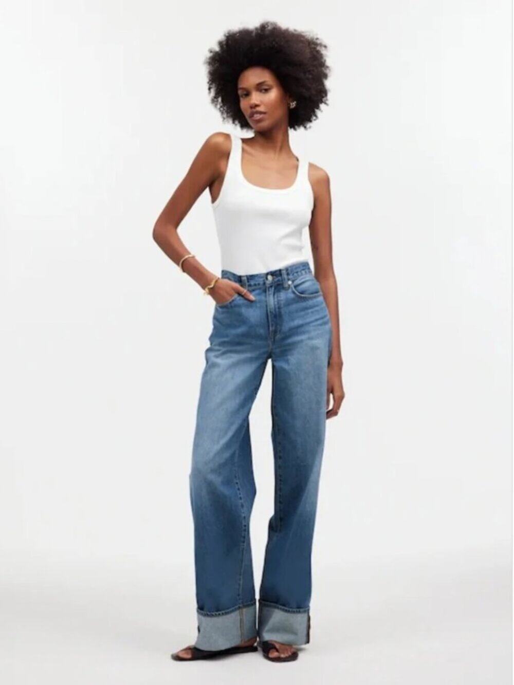 Madewell Superwide in Fannin Wash Jeans NQ160